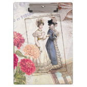 Viktorianische Mode Collage Klemmbrett (Vorderseite)