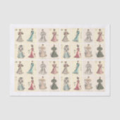 Viktorianische Mode Ladys Decoupage Scrapbook Craf Seidenpapier (Vorderseite)