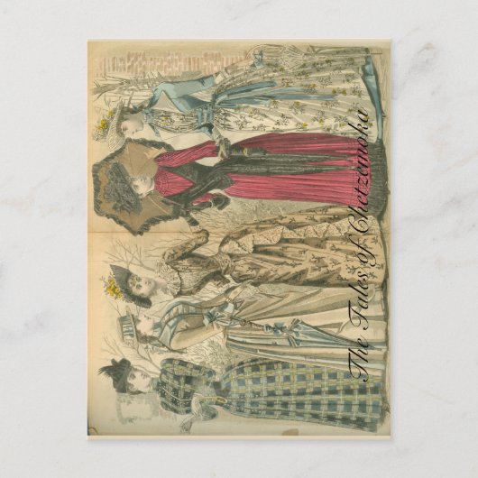 Viktorianische Mode Postkarte (Vorderseite)