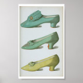 viktorianische Mode-Shoe-Plate aus dem 18. Jahrhun Poster (Vorne)