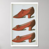 viktorianische Mode-Shoe-Plate aus dem 18. Jahrhun Poster (Vorne)