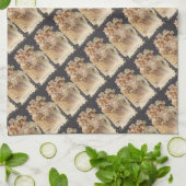 Viktorianische Mode Vintage Weihnachtsküche Handtü Küchentuch (Gefaltet)