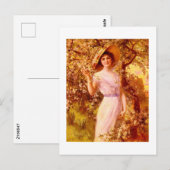 Viktorianische Mode, Vintager Stil Postkarte (Vorne/Hinten)
