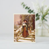 Viktorianische Mode, WinterRoyalty Postkarte (Stehend Vorderseite)