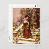 Viktorianische Mode, WinterRoyalty Postkarte (Vorne/Hinten)