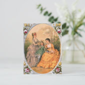 Viktorianische Modefolie für Frauen und Kinder Postkarte (Stehend Vorderseite)