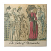 Viktorianische Moden Fliese (Vorderseite)