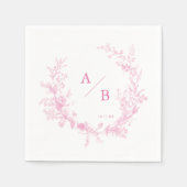 Viktorianische Monografie Serviette (Vorderseite)