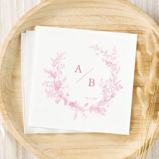 Viktorianische Monografie Serviette