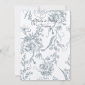 Viktorianische Monogramm Barock-Wappen-Hochzeit Einladung (Rückseite)