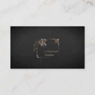 Viktorianische Monogramm Visitenkarte