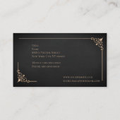 Viktorianische Monogramm-Visitenkarte Visitenkarte (Rückseite)