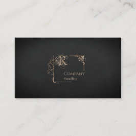 Viktorianische Monogramm-Visitenkarte Visitenkarte