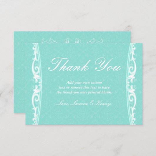 Viktorianische Münze danke Ihnen Karten (Vorne/Hinten)