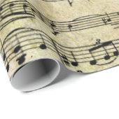 Viktorianische Musik-Blatt-Tapete Geschenkpapier (Rolleneckpunkt)