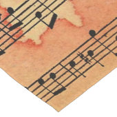 Viktorianische Musik-Blatt-Tapete Kurzer Tischläufer (Ecke)