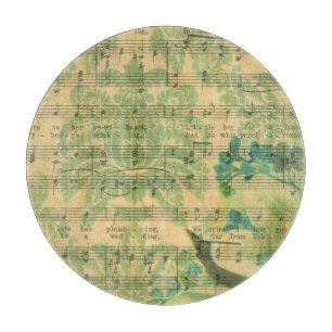 Viktorianische Musik-Blatt-Tapete Schneidebrett