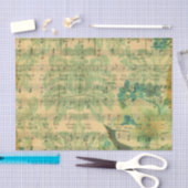 Viktorianische Musik-Blatt-Tapete Seidenpapier (Handwerk)