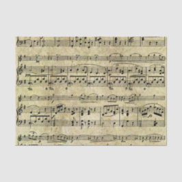 Viktorianische Musik-Blatt-Tapete Seidenpapier