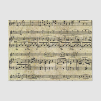 Viktorianische Musik-Blatt-Tapete Seidenpapier