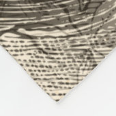 viktorianische Musikvögel Fleecedecke (Ecke)