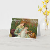 Viktorianische Mutter-Tageskarte Karte (Gelbe Blume)