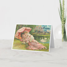 Viktorianische Mutter und Kind