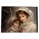 Viktorianische Mutter und Kind Große Geschenktüte (Rückseite)