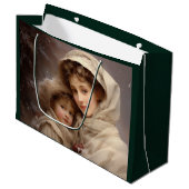 Viktorianische Mutter und Kind Große Geschenktüte (Vorderseite Schrägansicht)