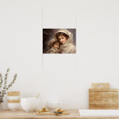 Viktorianische Mutter und Kind Poster (Küche)
