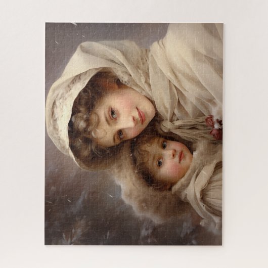 Viktorianische Mutter und Kind Puzzle (Vertikal)