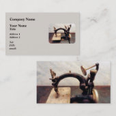 Viktorianische Nähmaschine Visitenkarte (Vorne/Hinten)