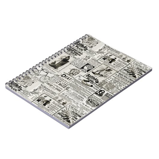 VIKTORIANISCHE NEWSPAPER-ADS FUNNY AMUSING 1890ER NOTIZBLOCK (Linke Seite)