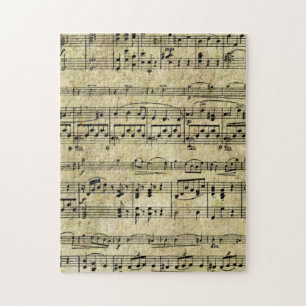 Viktorianische Noten Tapete Puzzle