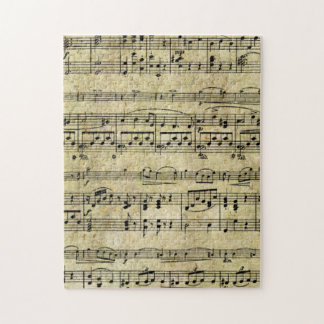 Viktorianische Noten Tapete Puzzle