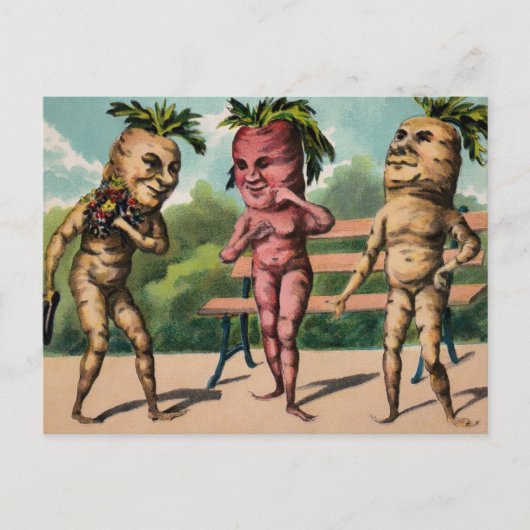 Viktorianische Odd Carrots Postkarte (Vorderseite)