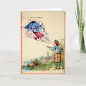 Viktorianische Odd Jellyfish Weihnachtskarte Feiertagskarte (Vorderseite)