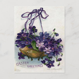 Viktorianische Oster-Ephemera Feiertagspostkarte