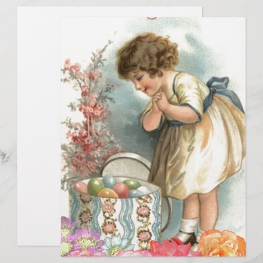 viktorianische Ostereier Briefbogen (Vorne/Hinten)