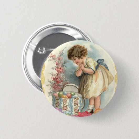 viktorianische Ostereier Button (Vorne & Hinten)