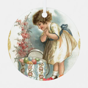 viktorianische Ostereier Weihnachtsschmuck