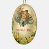 Viktorianische Ostergruß - Ornament (Links)