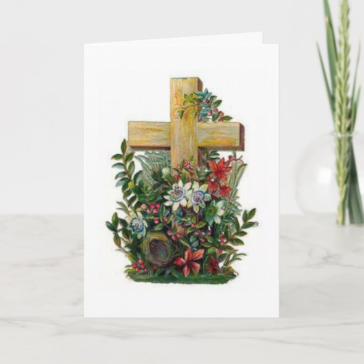 Viktorianische Osterkarte Feiertagskarte (Vorderseite)