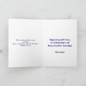 Viktorianische Osterkarte Feiertagskarte (Innenseite)