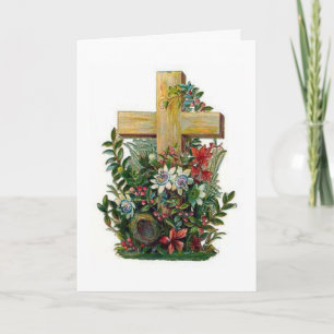 Viktorianische Osterkarte Feiertagskarte