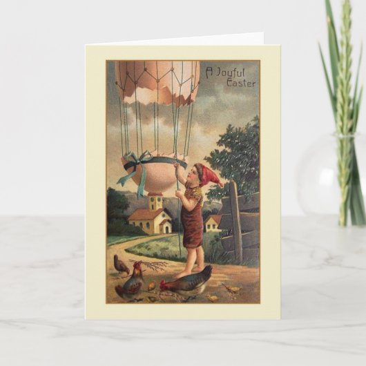 Viktorianische Osterkarte Feiertagskarte (Vorderseite)