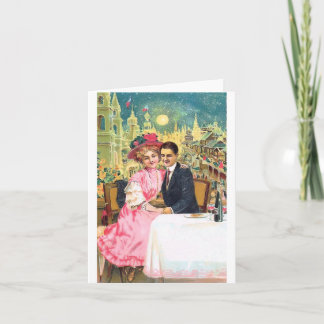 Viktorianische Paar-Postkarte 001 Karte