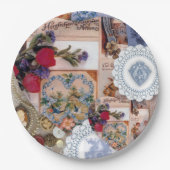 Viktorianische Papierplatte Pappteller (Vorderseite)