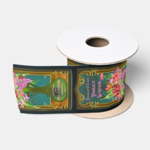 Viktorianische Parfüm-Blume Satinband