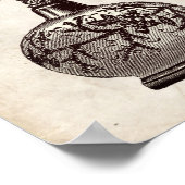 Viktorianische Parfüm-Flaschenabbildung Poster (Ecke)